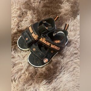 Dinosaur Jurassic World Toddler Light Up Sandals Shoes -Sz 8-